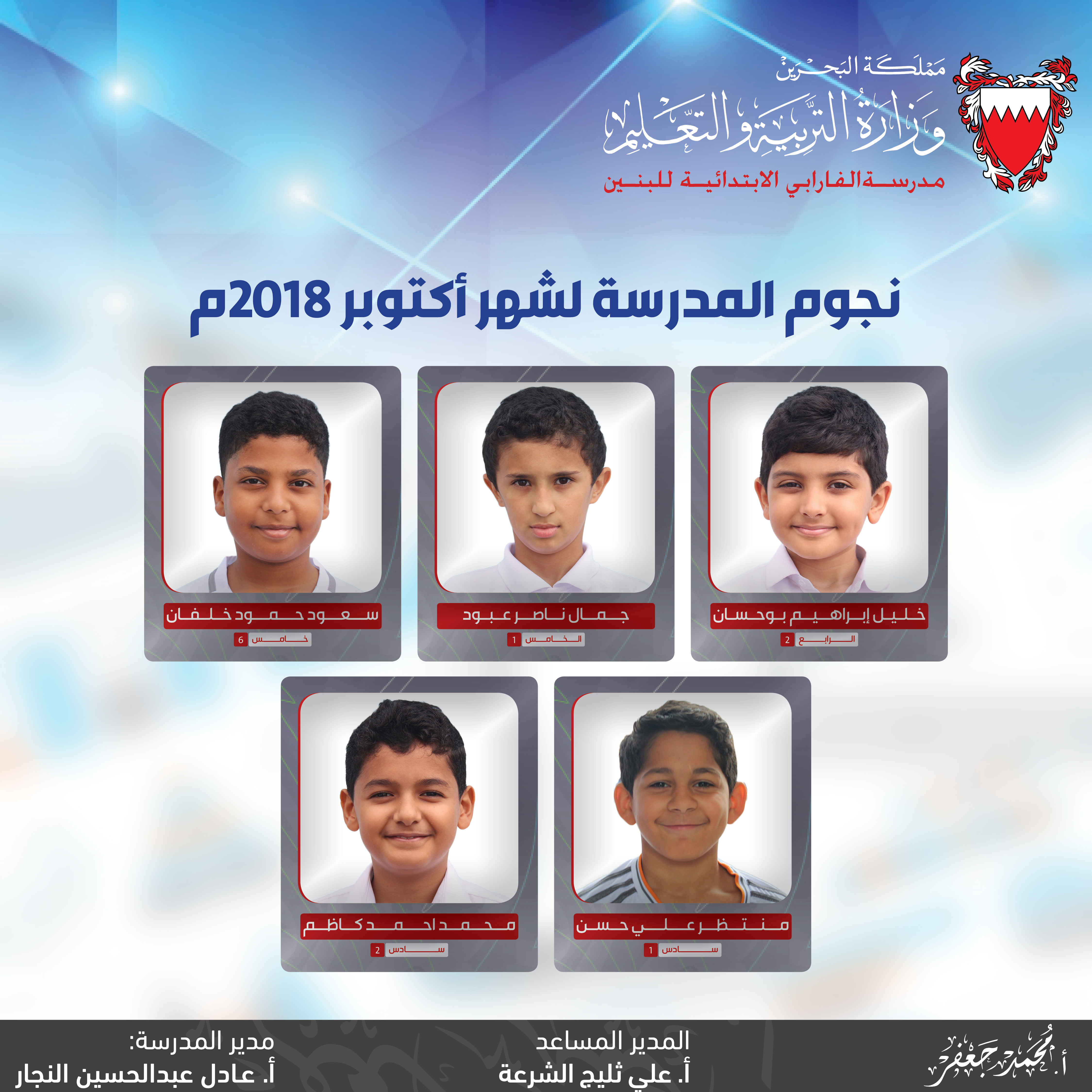 تعرف على نجوم الفارابي لشهر أكتوبر 2018م!