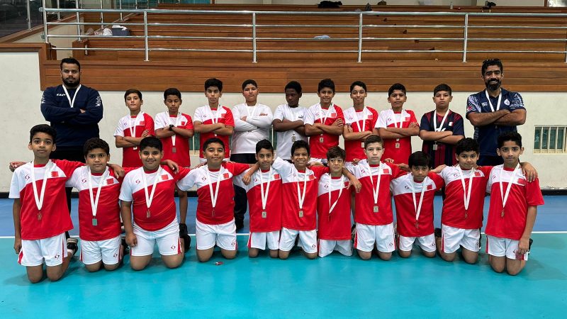 فريق المدرسة في مهرجان أكاديميات كرة اليد