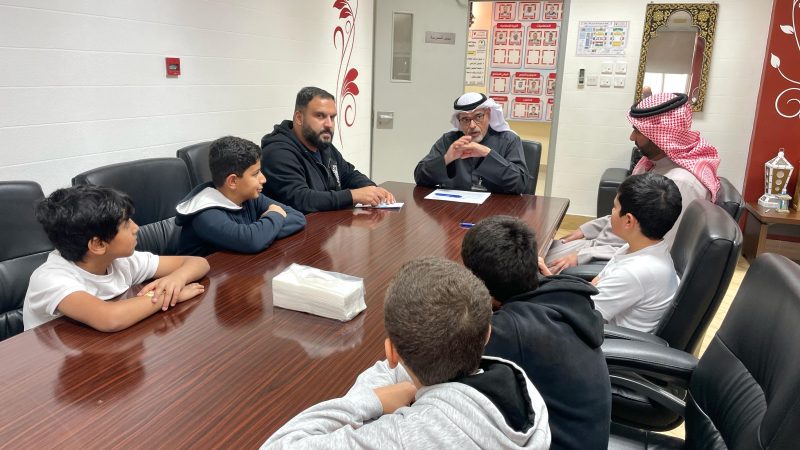الجلسة الحوارية مجلس الطلبة مع إدارة المدرسة